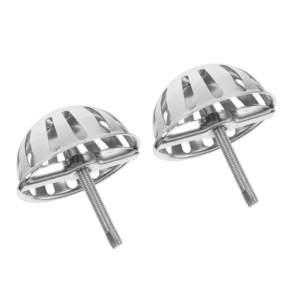 

2Pcs Urinal Funnel Cover Stainless Steel Floor Mounted Dishwasher Safe Odor Blocker Drain Stopper for Washroom Toilet