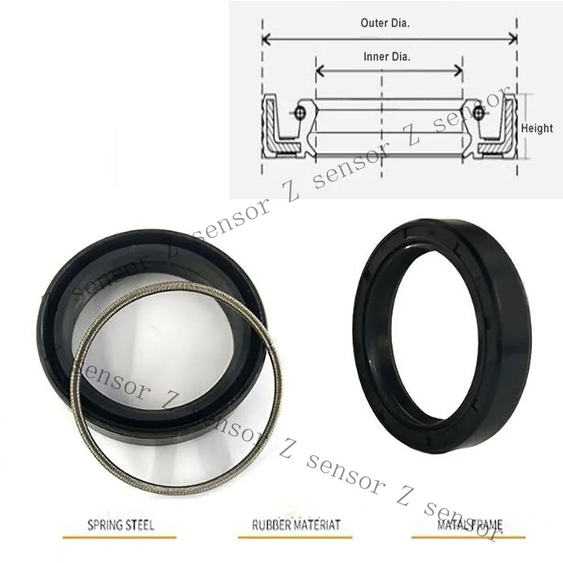 Z+ ID30~38mm TC/FB Skeleton Oil Seal Ring Rotation Shaft Nitrile+Metal Frame+Spring