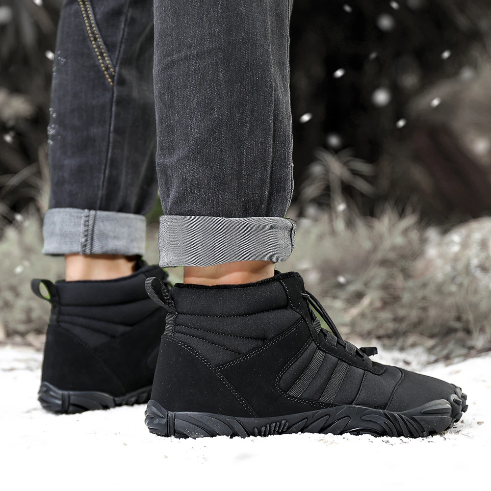 

Unisex Casual Thickening Shoes Non-Slip Ankle Snow Boots Waterproof Trekking Sneakers Lightweight for Autumn Winter