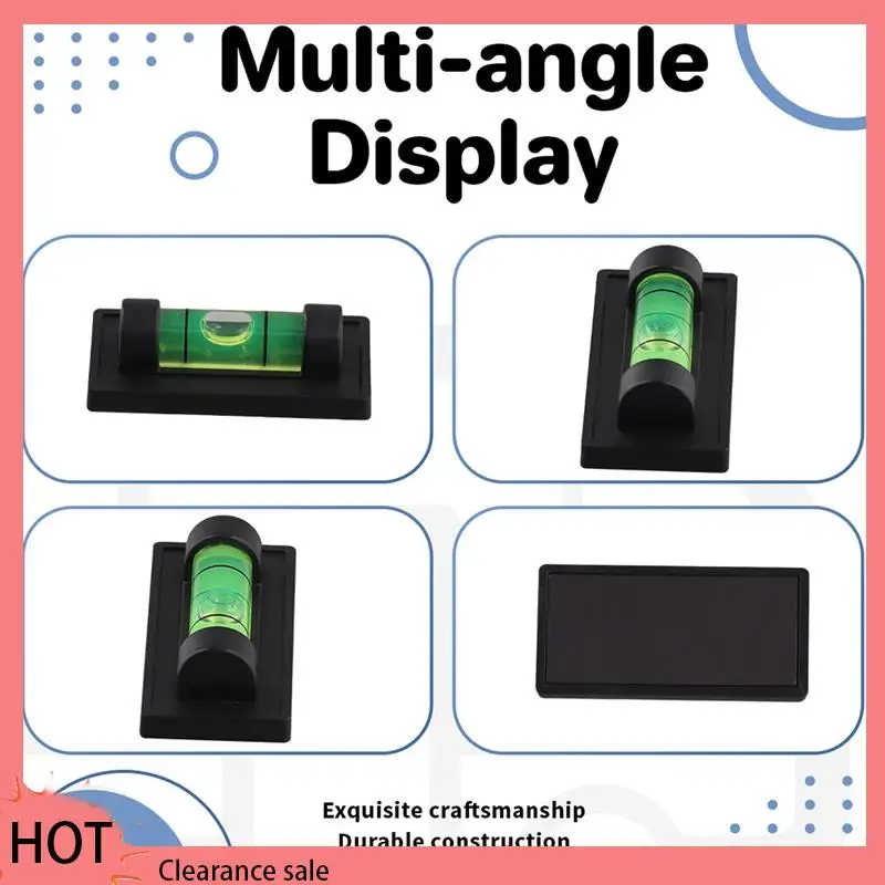 A88Z 4Pcs Magnetic Bubble Levels For Leveling Phonograph,Camera, Tripod, Machines, Spirit Level Measuring Tools (Magnetic)