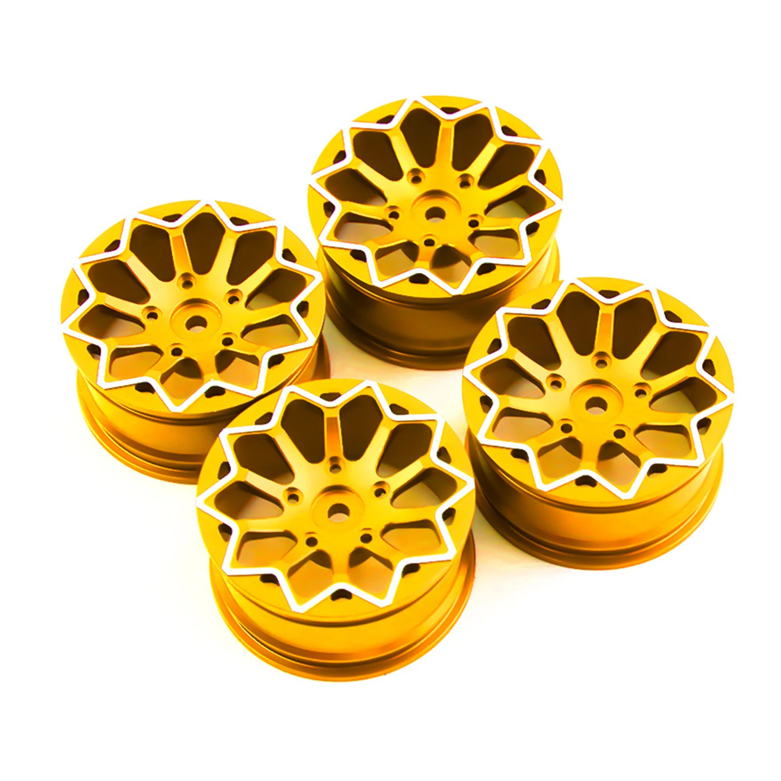 

4pcs/set Aluminum Alloy Wheel Hub RC Car Drift Wheel Rim for 1/10 RC Crawler Car Oil Car Tram RV Parts