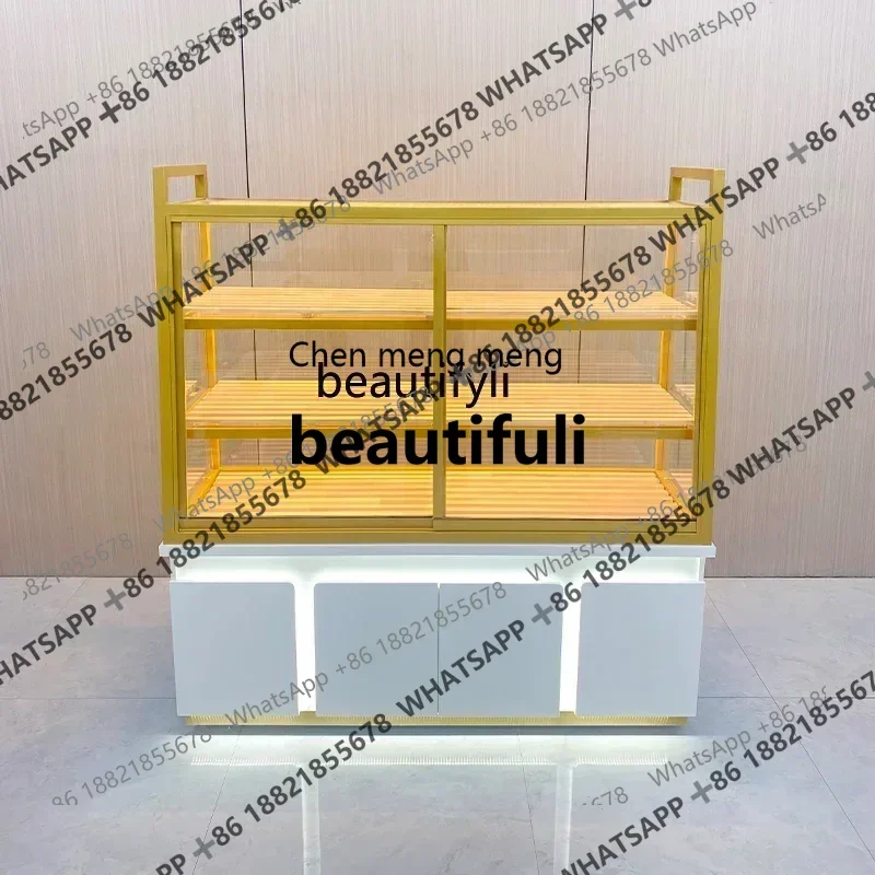 R Bread Counter Zhongdao Side Cabinet Display Side Island Cabinet Glass Sliding Door Display Display Shelf R