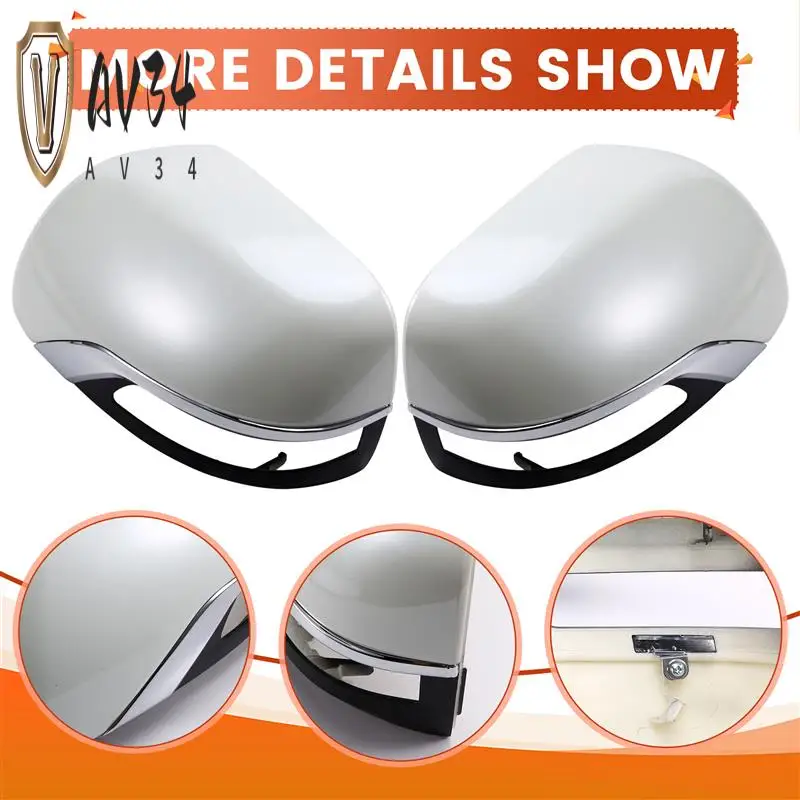 

AV34-Car Left Right Rear Mirror Cover Shell For Toyota Land Cruiser 200 2008-2021 Land Cruiser Prado 150 2010-2021