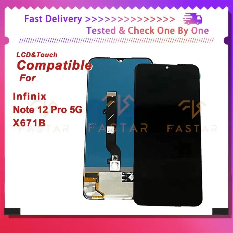 

6.7"OLED For Infinix Note 12Pro 5G X671B LCD Display Digitizer Assembly Replacement Phone Screen Infinix Note 12 Pro lcd