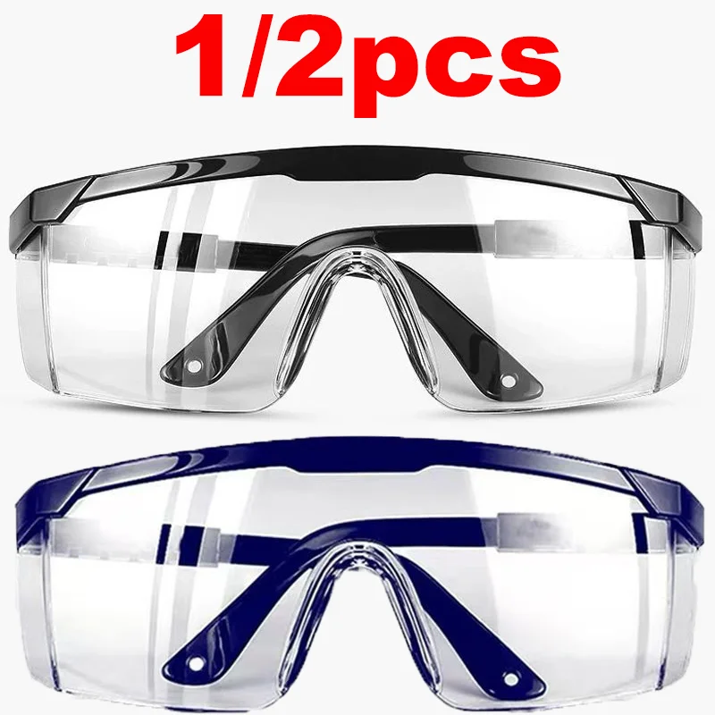 

1/2PCs Anti-Splash Work Safety Goggles Multifunctional High Quality Women Men Universal Industrial Dust Proof Windproof Goggle