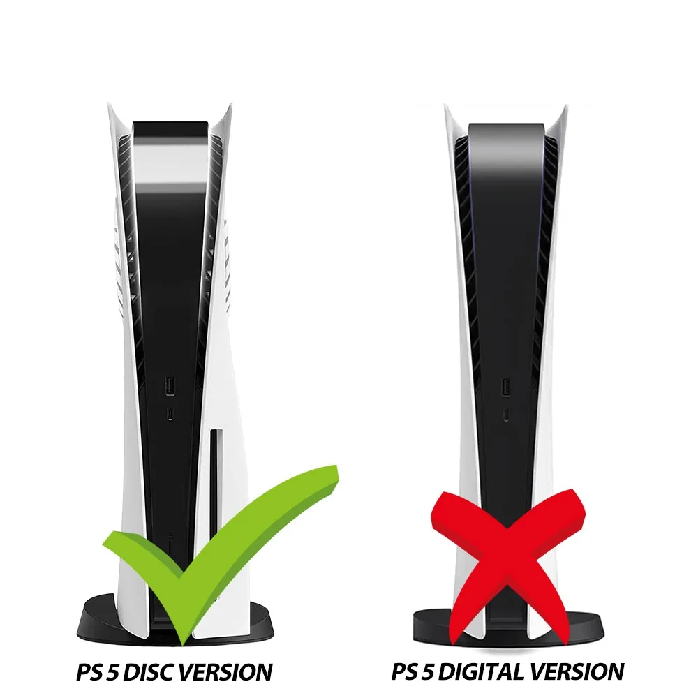 Penutup Pengganti untuk PS5 dengan Pelat Wajah Ventilasi Kipas untuk Cakram/Edisi Digital ABS Cangkang Pelindung Anti Gores Tahan Benturan Keras