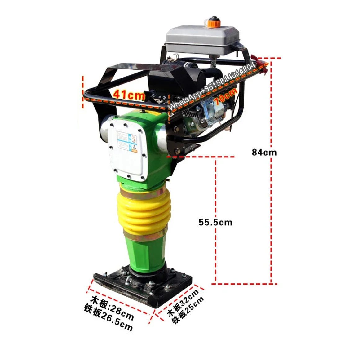 High frequency rammer/gasoline impact rammer/diesel rammer/small electric Ramming machine foundation tamper smasher