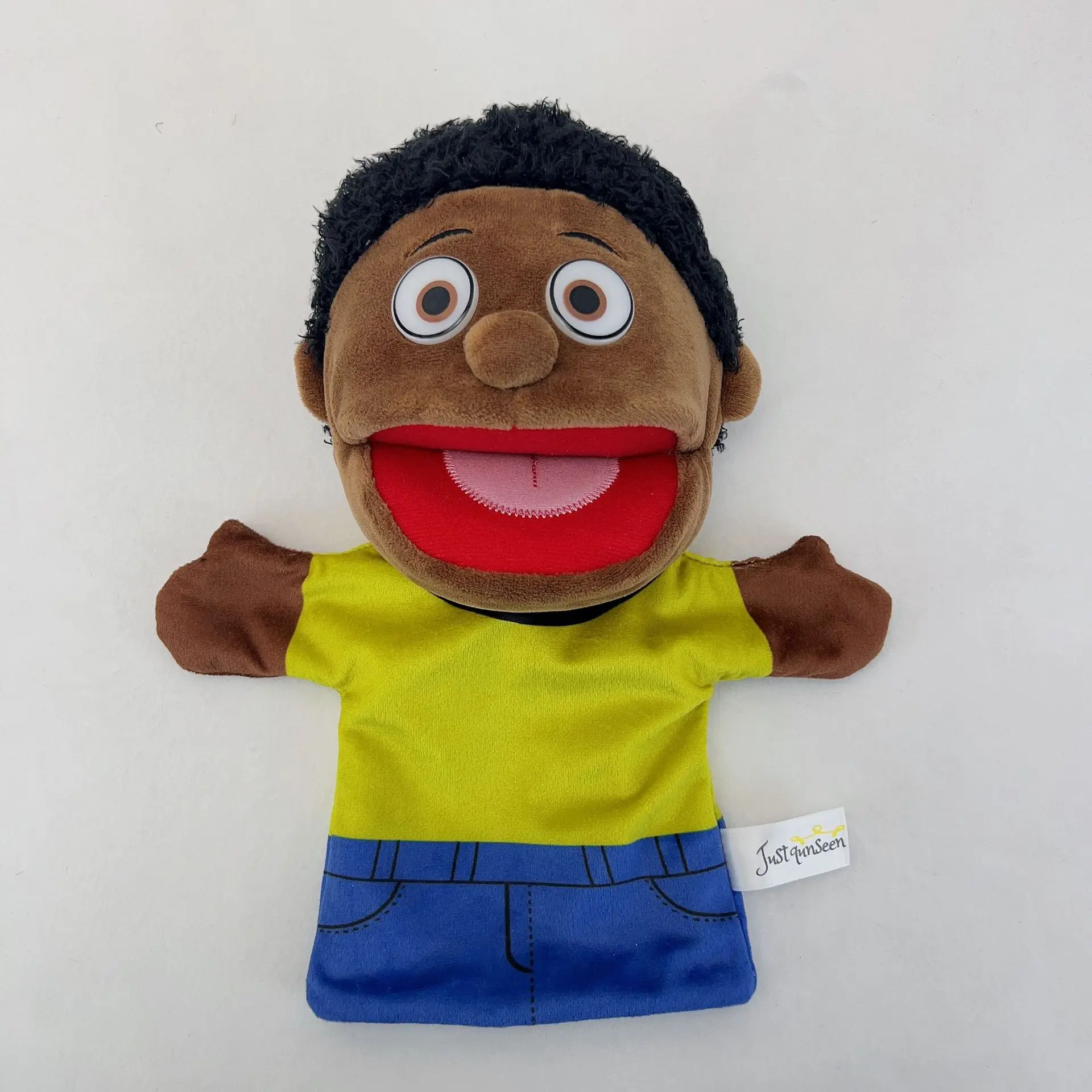 Famiglia Anime Peluche Bambola Handpuppet Burattino per bambini Marionetta per l'educazione prescolare Giochi di ruolo Muppets Regali per bambini