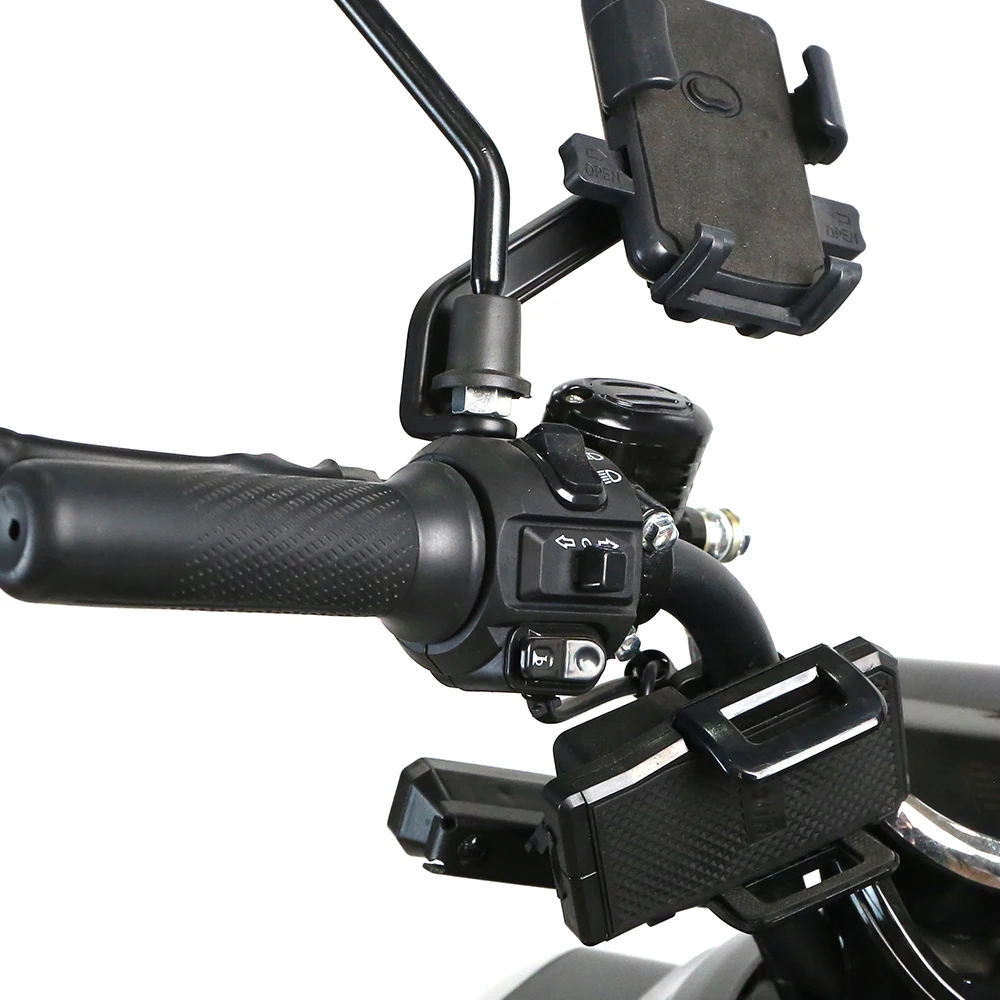 1200 واط سكوتر كهربائي فائق الطاقة مع حامل السلة الخلفية 48 فولت 60 فولت 72 فولت الهيدروليكية امتصاص الصدمات المزدوج مكبح قرصي #4