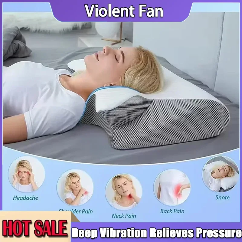 

Ergonomic Butterfly Pillow with Memory Foam Slow Rebound Pressure Reduction Neck Support Hot-Quality Comfort for Better Sleep