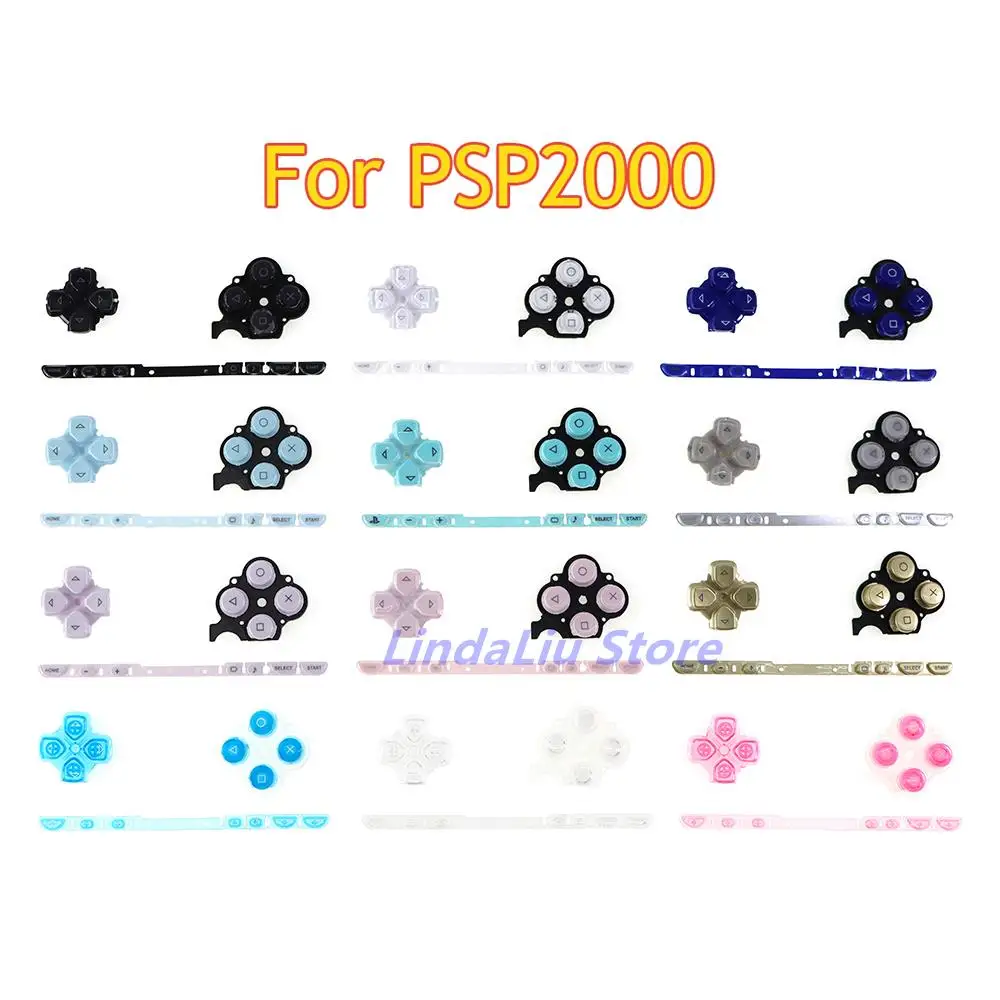 20sets For PSP2000 PSP 2000 3 in 1 Full set Button Keypad left right button+home start keypad Repair Parts Kits