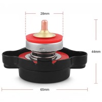 1.8 Bar High Pressure Radiator Cap 25.6Psi With Temperature Gauge For Honda Yamaha Kawasaki Suzuki Polaris Ranger Motorcycle ATV