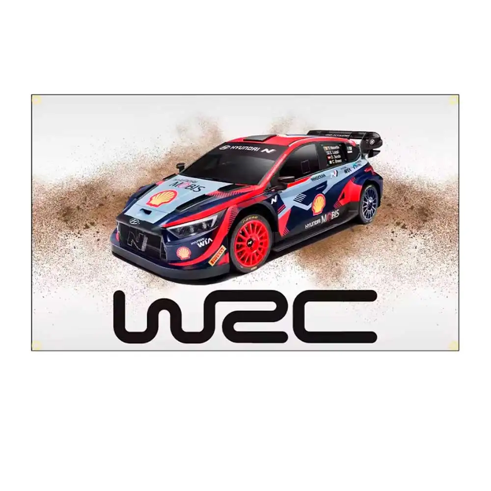 2x3fts 3x5fts WRC RACING CAR FLAG World Rally Championship SUB Car Banner Tapestry Banner Garage Decoration For Auto Enthusiasts