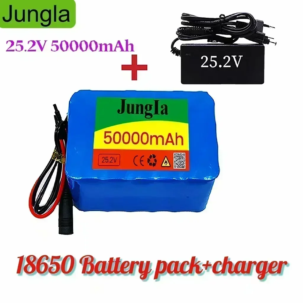 Top - Notch 6S4P 25.2V 50000mAh Lithium Battery - Power Your 2025 Electric Bicycle with Ease, Charger - Equipped