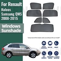 For Renault Koleos Samsung QM5 2008-2014 2015 Magnetic Car Sunshade Front Windshield Frame Curtain Rear Side Window Sun Shades