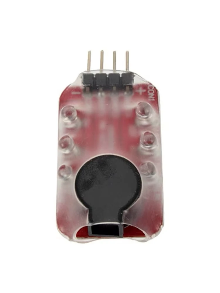 1/2/5pcs 7.4V-11.1V 2S-3S Cell Lipo Battery low voltage Alarm Buzzer Speaker LED indicator Dropship