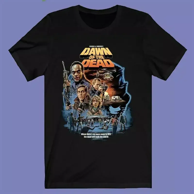 Dawn Of The Dead Famous Horror Movie Black T Shirt Men'S S 5Xl