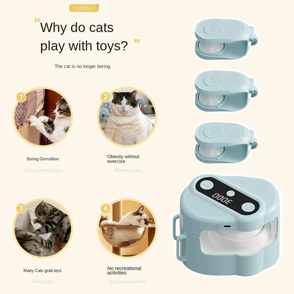 

Интерактивная автоматическая игровая машина J1UL1N для кошек: умный тренажер для котят и взрослых кошек с различными режимами игры