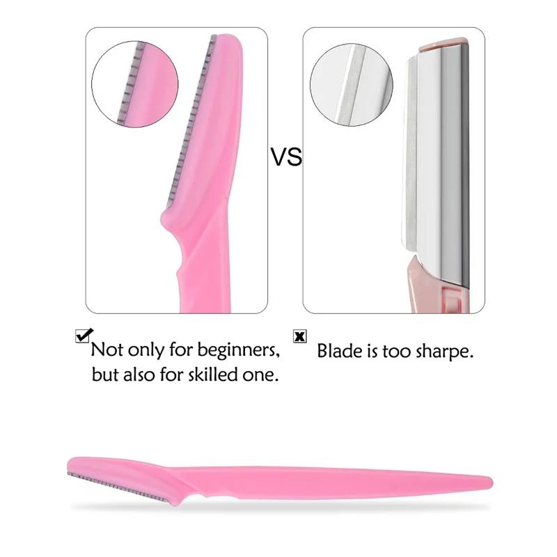 12 Pz Colore Della Miscela Rasoio Per Sopracciglia Donne Viso E Corpo Trimmer Sicuro Rasoio Per Capelli Eye Brow Remover Con Copertura Piccolo Set di Strumenti di Trucco