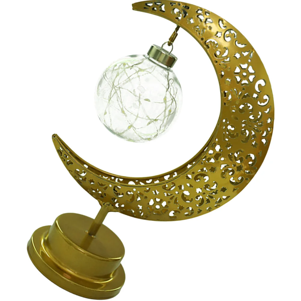 

LED Copper Wire Moon Lamp One Piece Molding Bedroom Desk Light Warm Atmosphere Hanging Bulb Nightstand Lamp Table Light