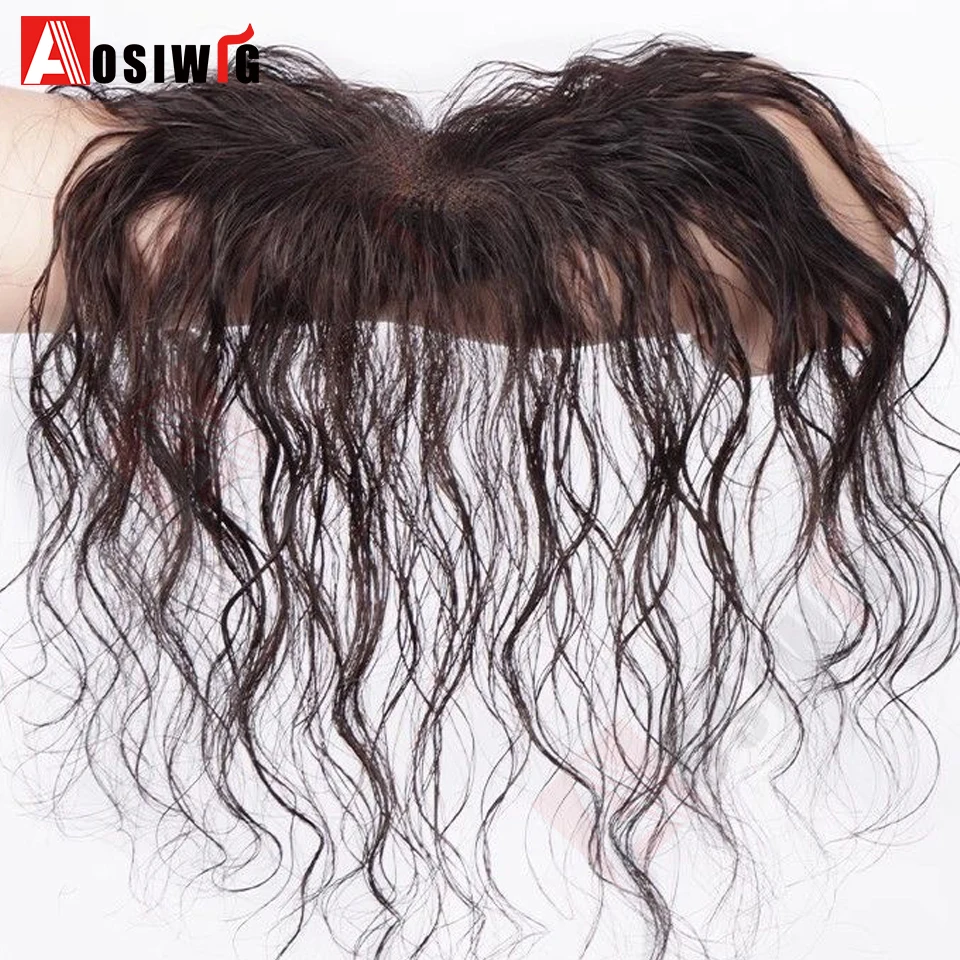  Synthetic Curly Bang Topper Hair Pieces light and thin hair fluffy wool curls natural invisible bangs Paired with three BB cl