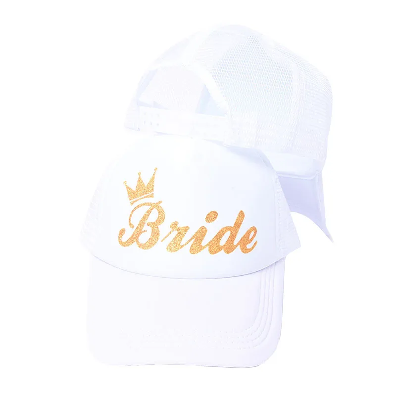 Wedding Decoration Bride Team Bride To Be Baseball Cap Bridal Shower Hen Night Party Decoration Bachelorette Party Supplies