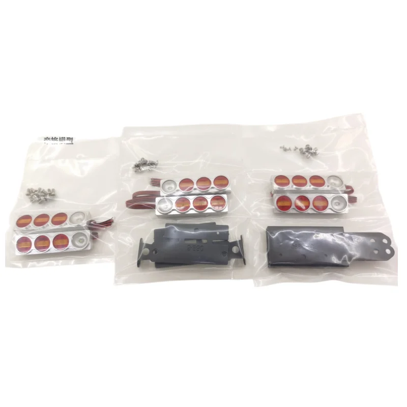 Metal LED Taillight Tail Lamp for 1/14 Tamiya RC Truck Car SCANIA VOLVO FH12 FH16 ACTROS AROCS MAN Tamiya LESU Upgrade Parts