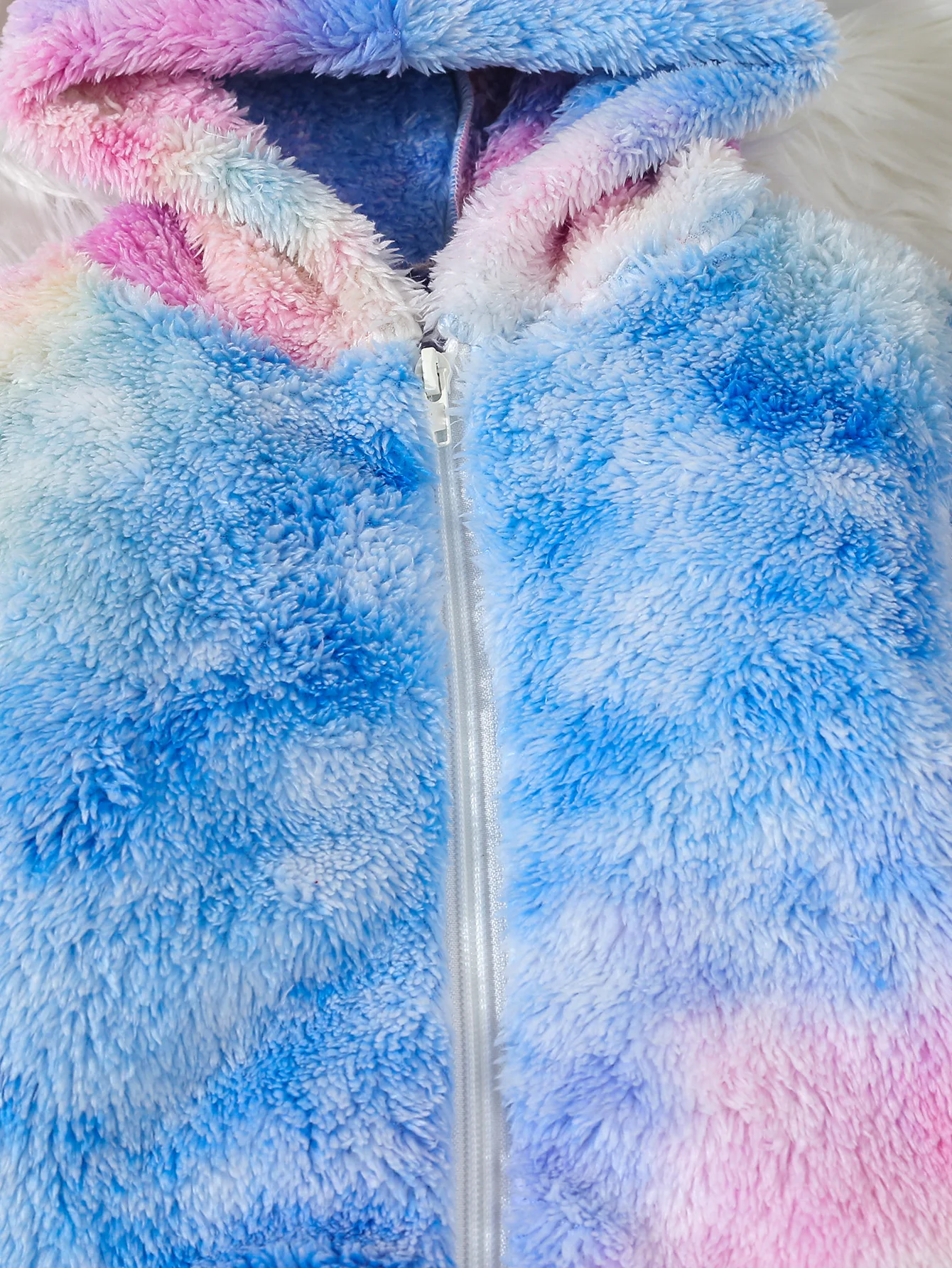 Herbst Winter Entzückende Baby Mädchen Gefärbt Doppelseitigen Flanell Langarm Strampler Baby Fell Kapuze Krabbeln Anzug – Detail 7