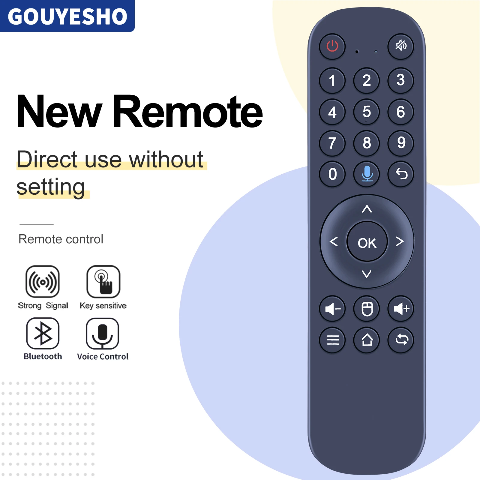 Remote Control For Brazilian H8 TV Box HTV H8, HTV 8 with Voice