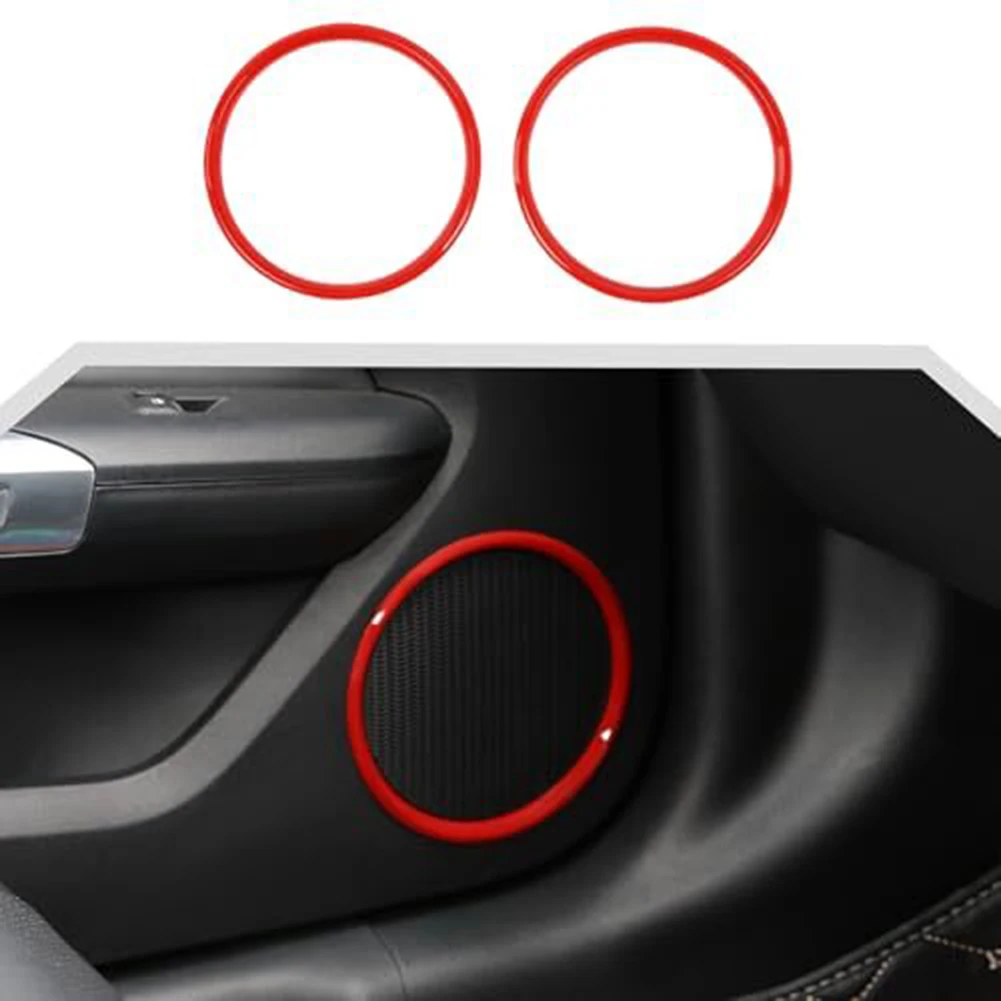 Interior Trim Bezel Door Speaker Bezel Car Interior Styling Seamless Fit ABS Plastic Aluminum Alloy Easy Installation
