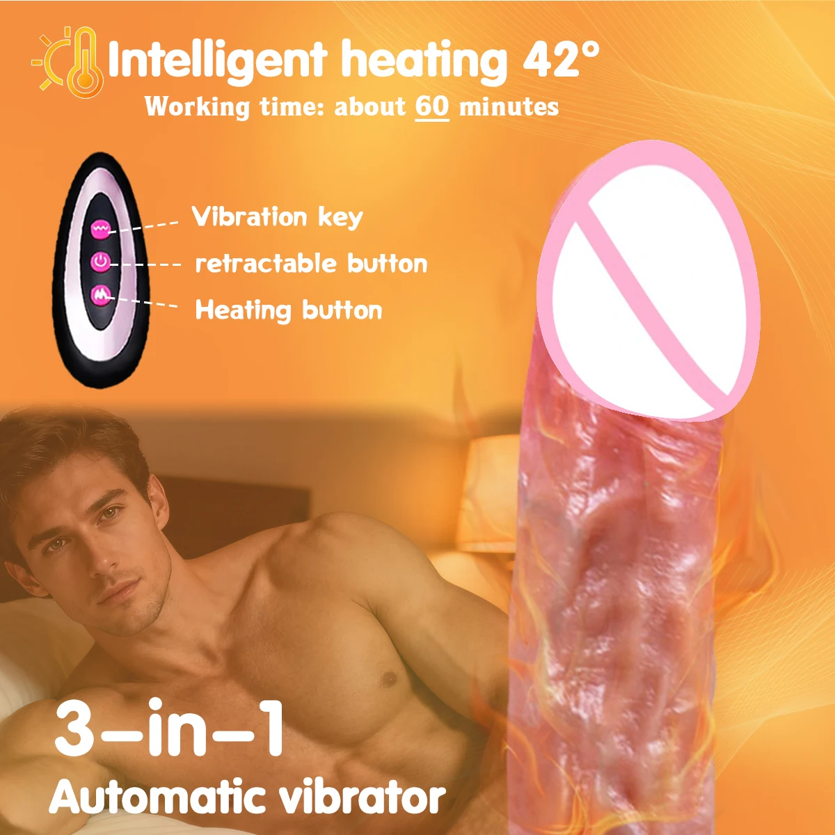 Thrusting dildo Vibrator Remote Control Penis Telescopic With Suction Cup Flexible Cock Sex Toys For Women Gay Anal Sex Machine