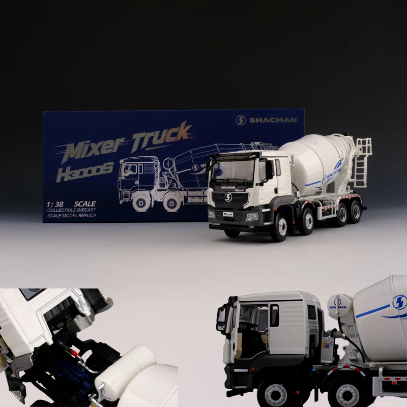 

Shacman Concrete Mixer Truck Model 1 38 Scale H3000s Alloy Diecast Engineering Vehicle For Collection Home Decoration