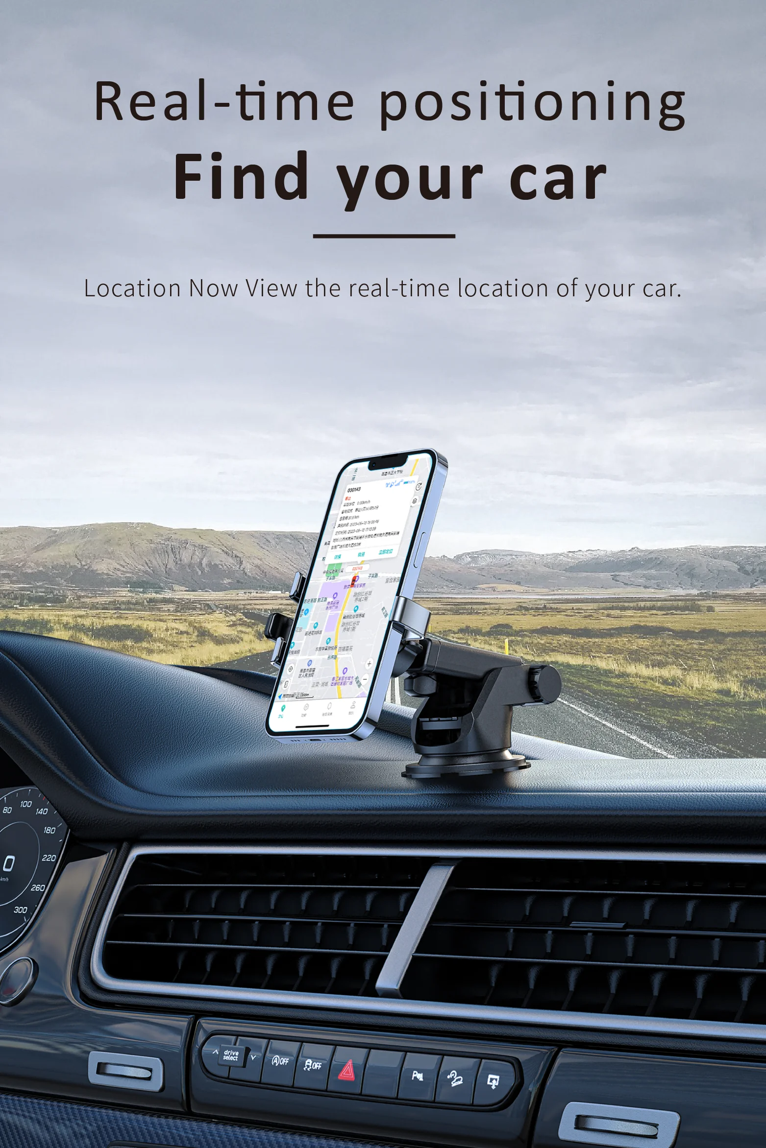 ZOOBII A18 Real-Time GPS Tracker with 4G Network Dashboard Placement SOS Vibration Alert Compatible with IOS/Android/PC
