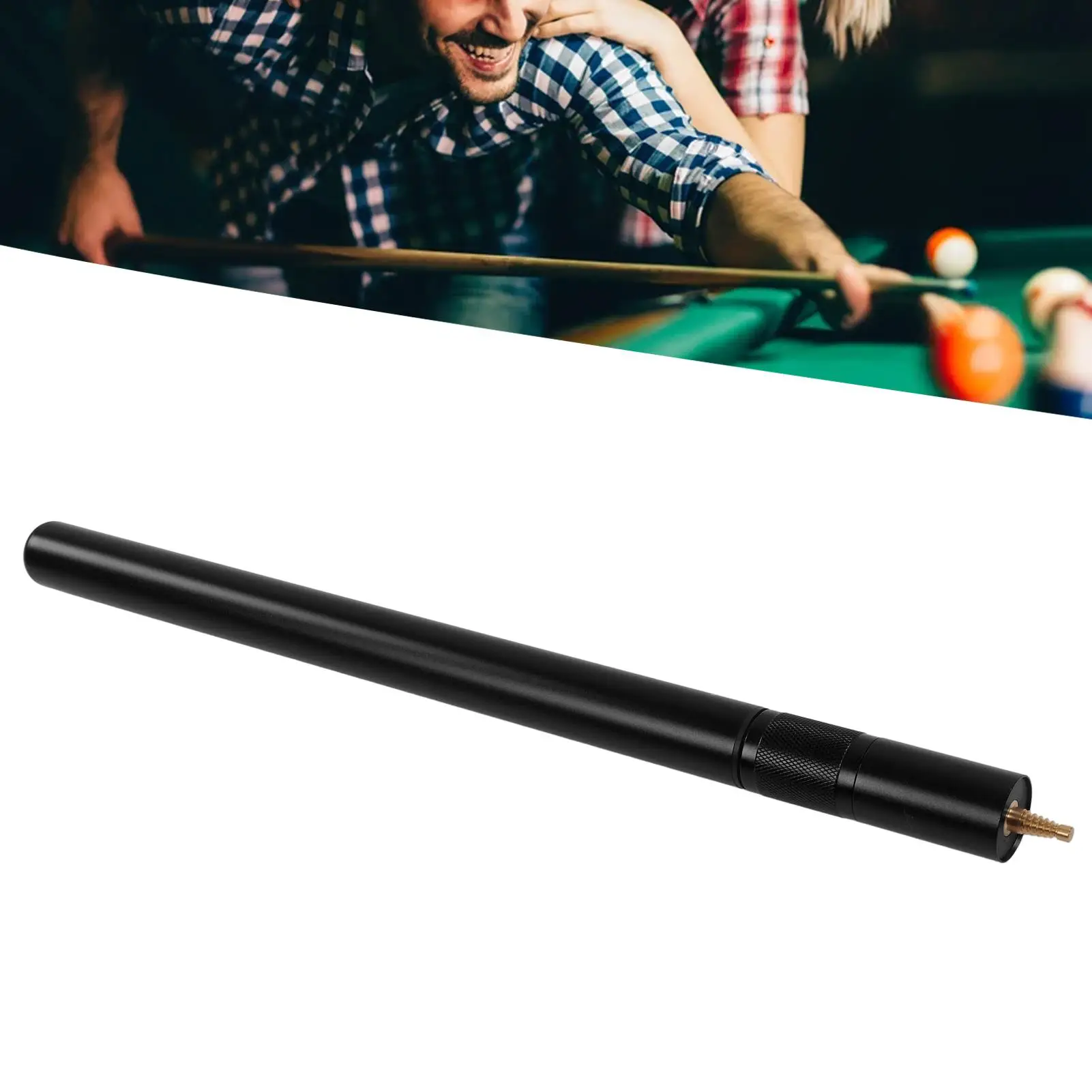 Telescopic Pool Cue Extender with Comfortable Grip for Billiards - Lengthening Accessory for Better Performance