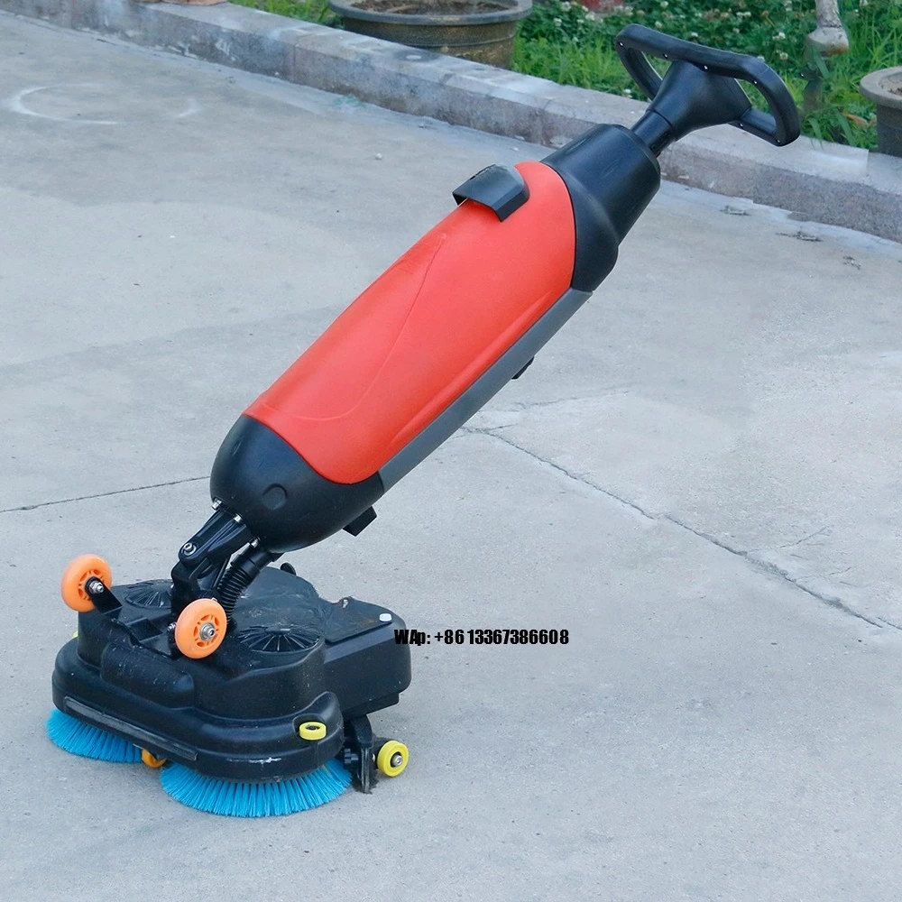 Hand-push Electric Floor Cleaning Machine Ride on Sweeper with Integrated Walk-Behind Lithium Battery Floor Scrubber