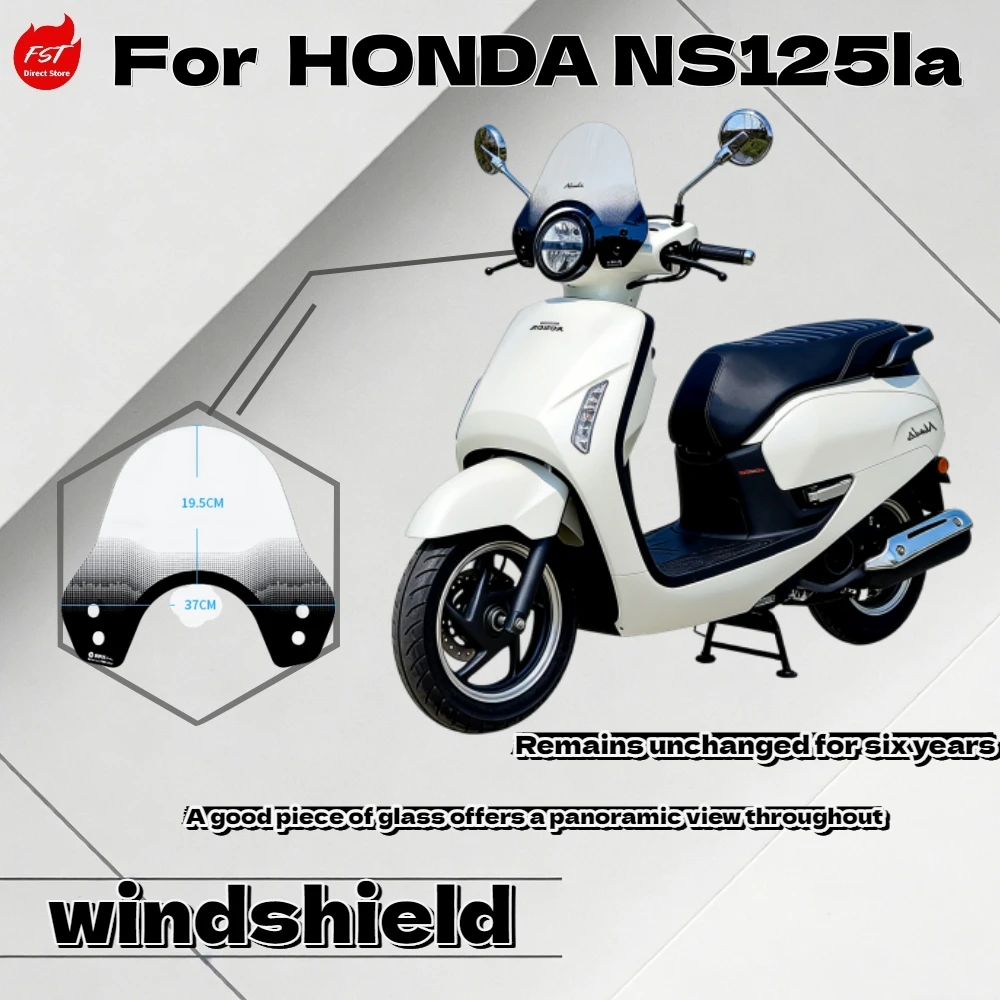 

For Honda NS125LA Retro Silkscreen Front Windshield Scooter Modified Parts