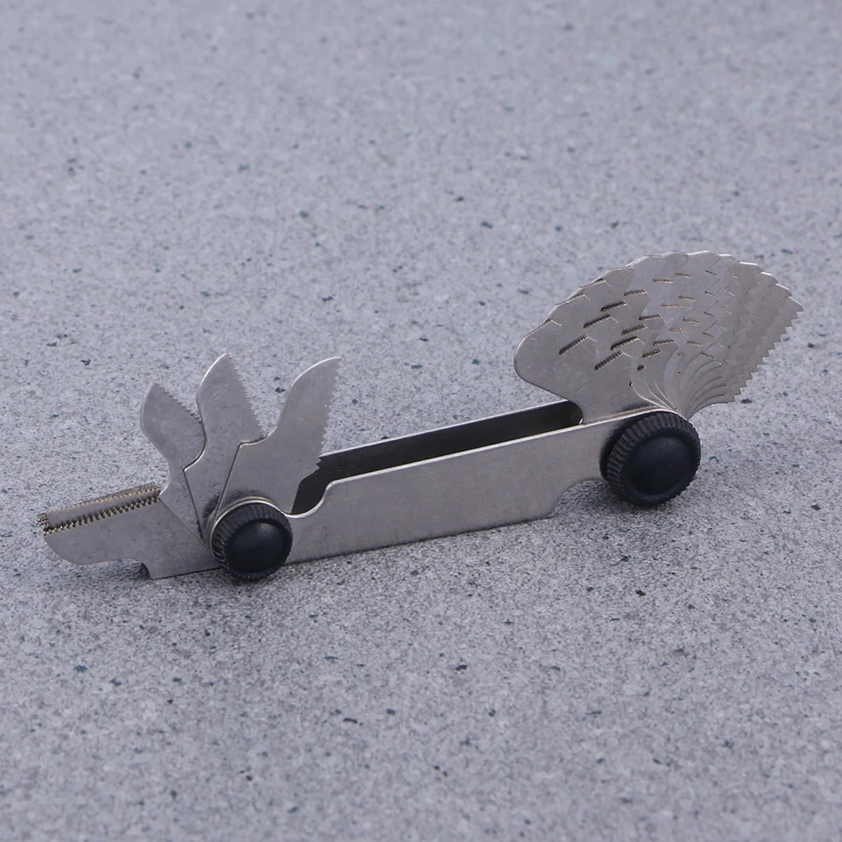 

Heavy Duty Metric Thread Pitch 60° Measuring Tool Screw Gauge Cutting Tool Set For Lathe Center Gage 21 Leaves 6.0 To 0.4Mm