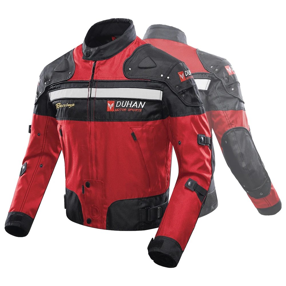 

Men's Motorcycle Jacket Pants Off-road Motorcycle With Pads Warm Lining Windproof Rainproof Reflective Riding Equipment