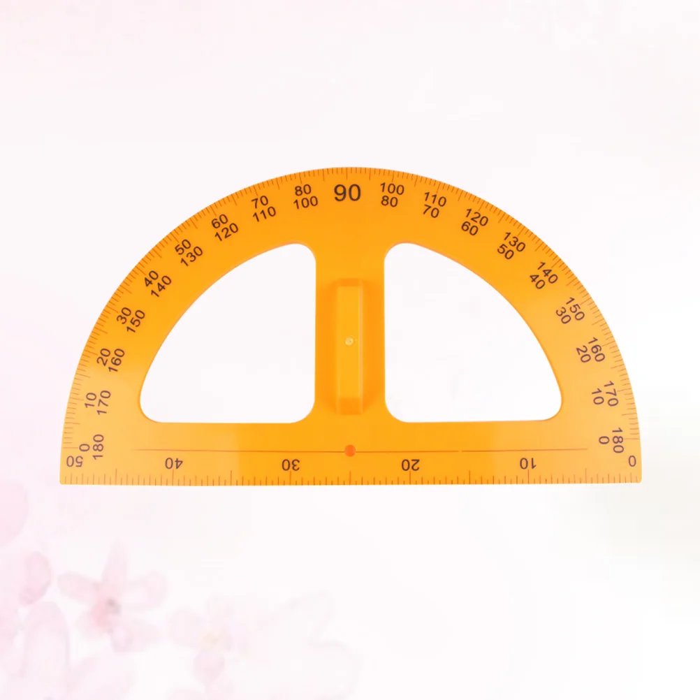 

Precise Scale Protractor and Ruler Combo Lightweight Space Saving Geometry Tool for Student Study Classroom Drafting Engineering