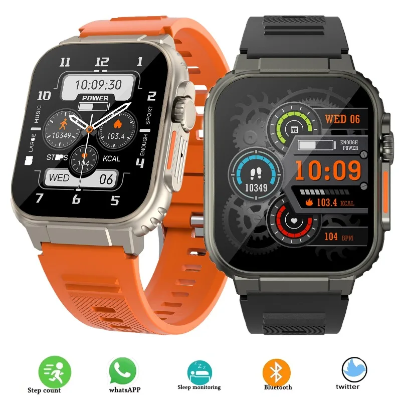 Unisex Multifunctional Sports Smartwatch, Independent GPS, Built-in Bluetooth Earphones, HD Noise Cancelling Bluetooth Calls