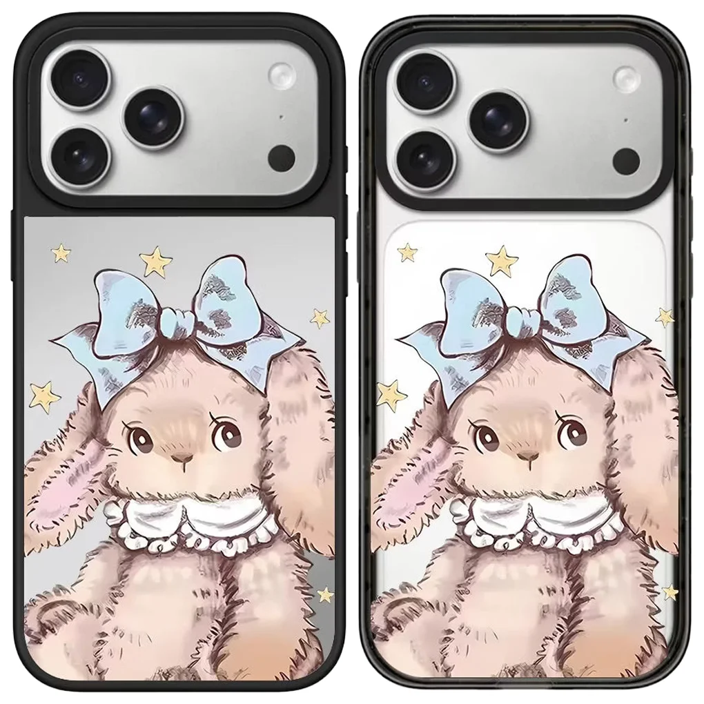 6042358 Acrylic / Mirror Magnetic Case: Compatible with IPhone 17 16 15 14 13 12 Pro Max 17 Air