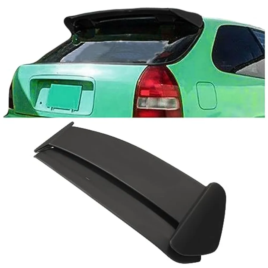 

Roof Spoiler Wing Compatible with 19962000 Honda Civic 3Dr Hatchback Models TypeR Style Rear Truck Lid Spoiler Primer Black for