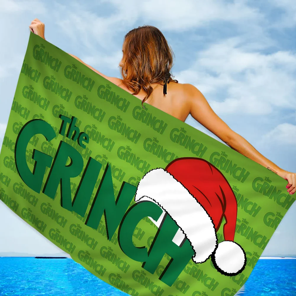 Cartoon The G-Grinch Microfiber Beach Towel Absorbent Quick dry Soft Yoga Swimming Resort Mountain Climbing Towel