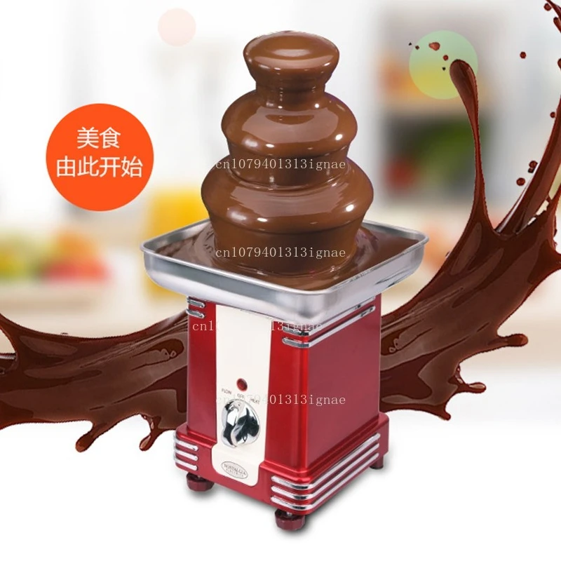 

Chocolate Fountain Machine Commercial Mini Chocolate Sauce Waterfall Machine Buffet Hotel Pulp Dissolving Machine