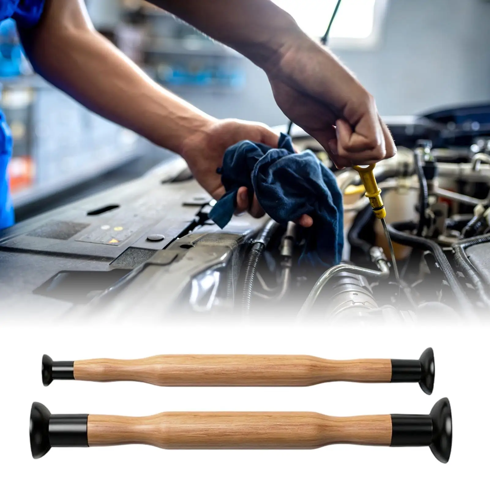 Valve Lapping Tool 2 Pieces Double-Ended Manual Grinding Stick Valve Lapper Set For Motorcycle Lawn Mower Small Engines Repair