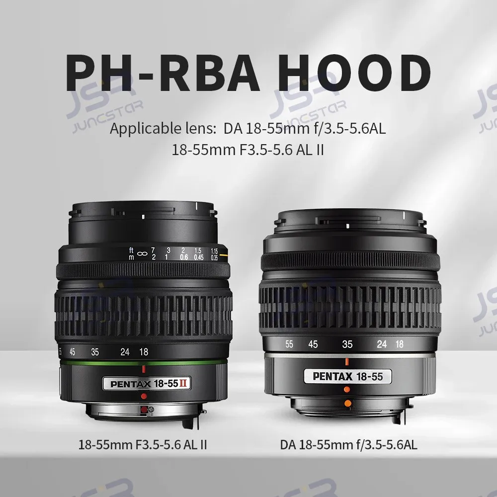Замените световой щиток PH-RBA для объектива Pentax KR KX KM K30 K5 II 18-55 мм 52 мм