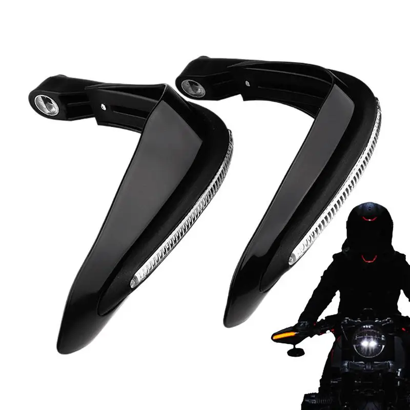 

Snowmobile Hand Guards 2X Motorcycle Handlebar Brake Protector With LED Light Crash Protector High Strength Modification Parts