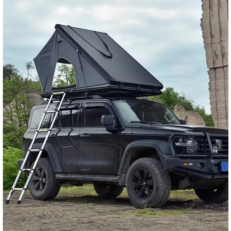 2026 Hard Shell Roof Top Tent Aluminum Shell Slim Quick Setup 4x4 Off Road Camping With Rack Car Rooftop Tent