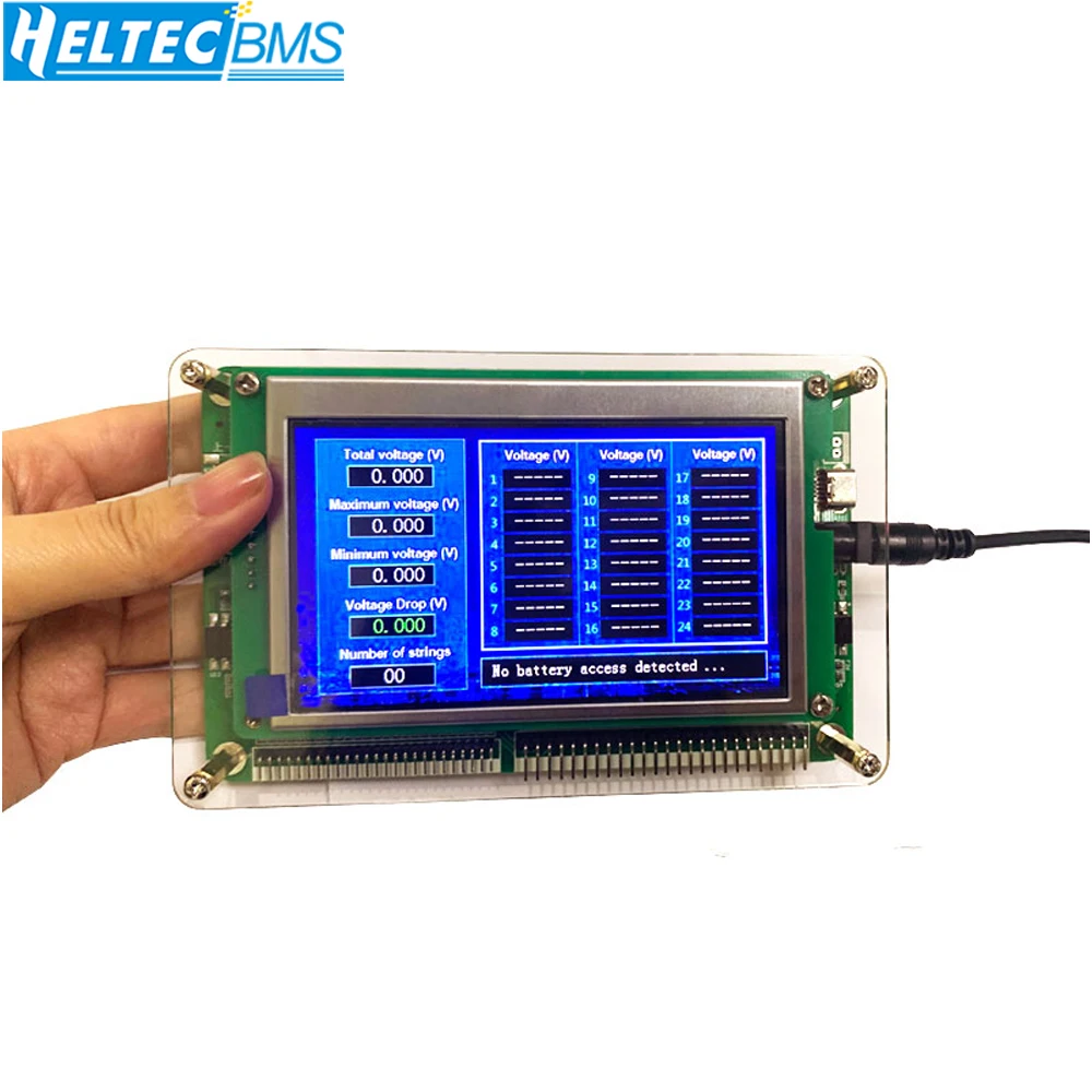 5pcs 0.3V to 9V Tester  1S-24S Lithium Battery Pack Single Cell Measurement Series String Voltage Measuring Instrument