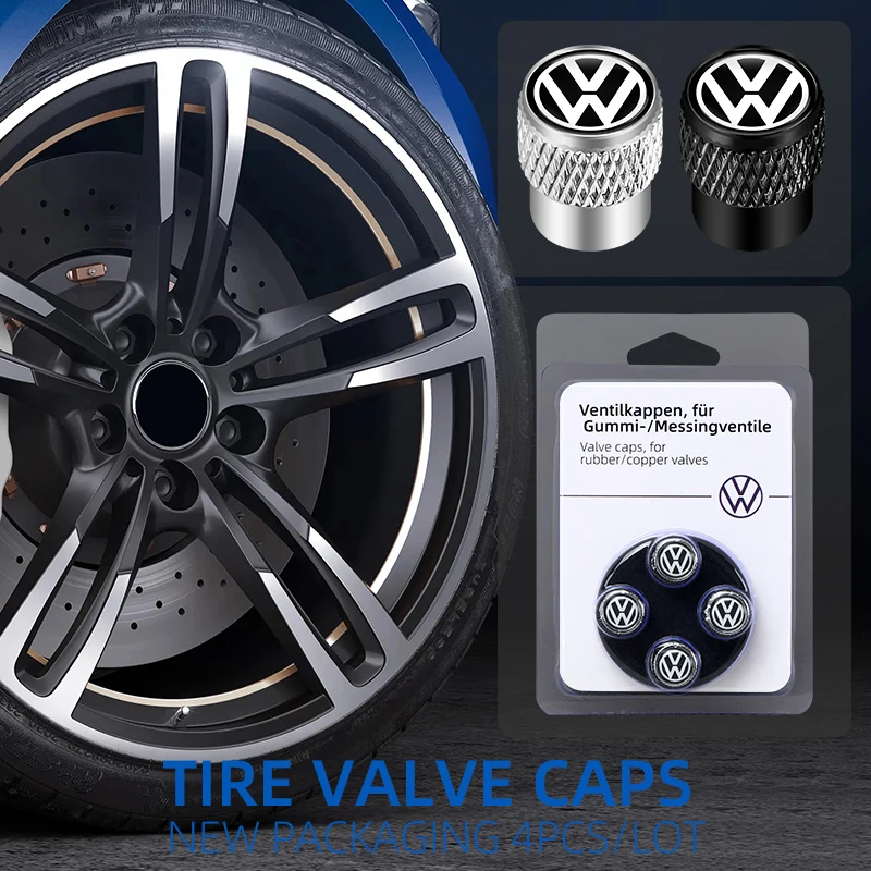 Neue Auto Rad Reifen Ventilkappen Reifen Felge Vorbau Abdeckungen Airdust Wasserdicht Für Volkswagen Touran Golf VW Passat Polo TIGUAN CADDY